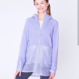 Ivivva rain jacket mesh in blue